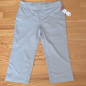 Fila Women’s Cropped Golf Gray Pants Size 4